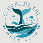 Echoes of the Deep Blue logo, a manta ray inside a circular badge